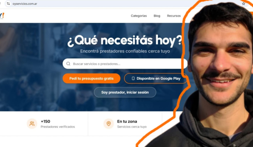 Un joven necochense creó una plataforma para encontrar servicios confiables